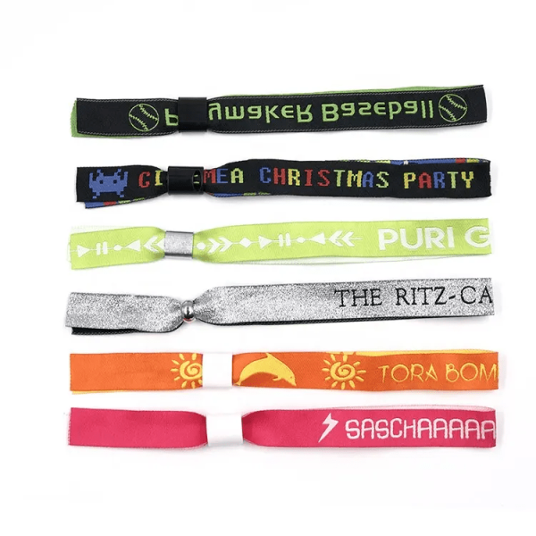 Woven Cloth Wristband Custom Fabric Wristband for Events