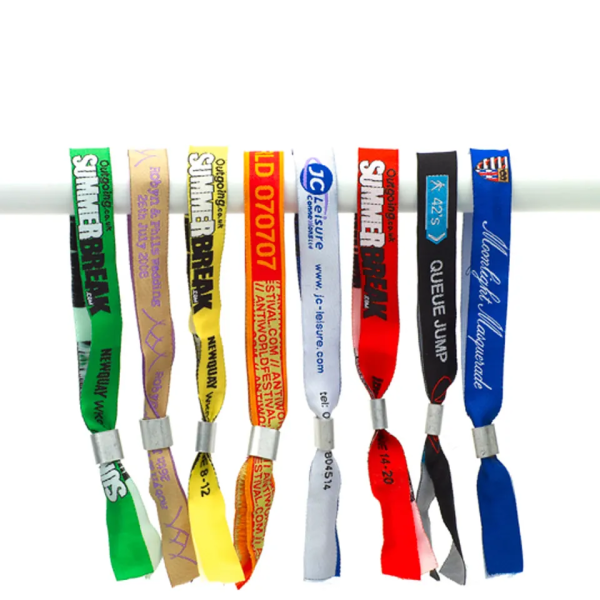 High quality wristband bracelet woven custom cloth wristbands