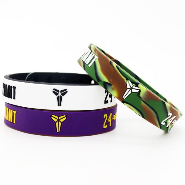 NBA rubber adjustable kobe bryant bracelet foundation