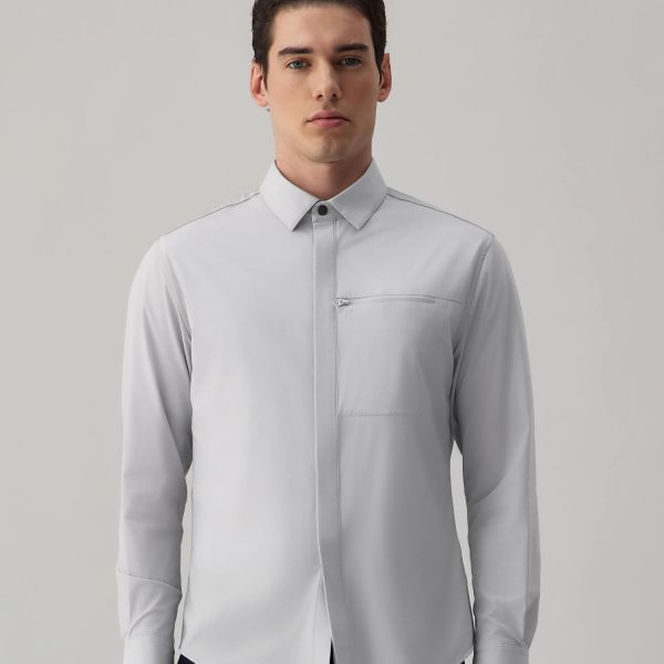 Titanium Gray High-Stretch Performance Shirt