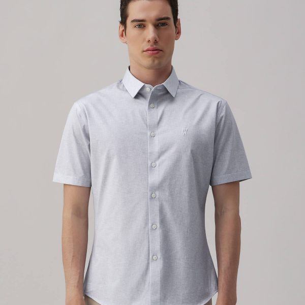 Moonrock Gray High-Stretch Short-Sleeve Shirt