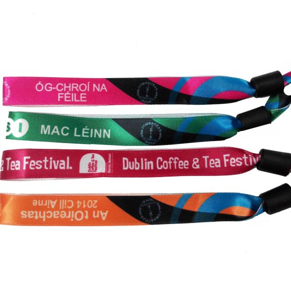 Cheap Free Custom Event Festival Polyester Wristbands