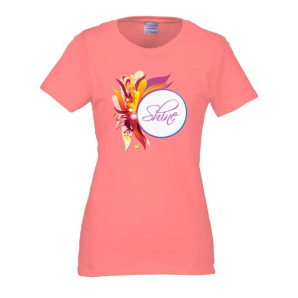 Gildan 5.3 oz. Cotton T-Shirt - Ladies - Full Color - Color 105233-L-FC-C