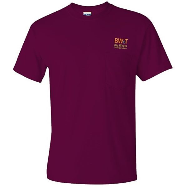 Gildan 6 oz. Ultra Cotton Pocket T-Shirt - Colors - Embroidered 590-P-E-C