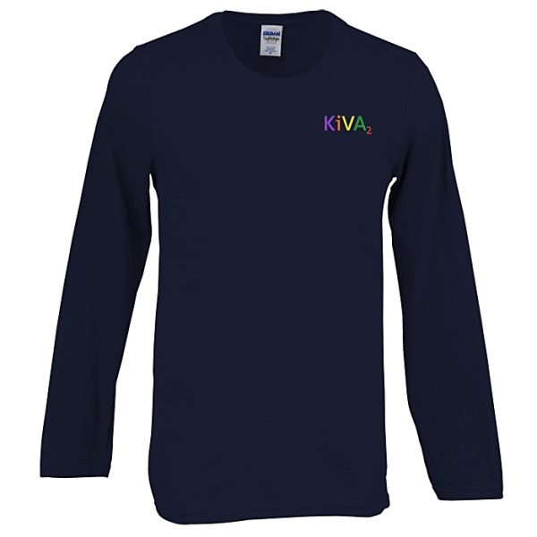 Gildan Softstyle LS T-Shirt - Mens - Colors - Embroidered 103476-M-LS-C-E