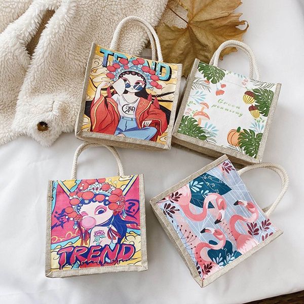 Environmentally Friendly Color Printed Linen Cotton Bags | Environmentally Friendly Shopping Bags | Customized Bags