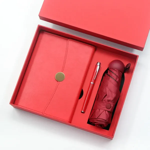 Corporate Business Gift Set for Men Women Luxury Premium with Custom Logo Print Promotional Notebook with Thermos Cup Gift Set