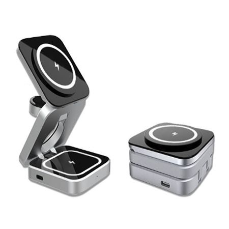 Folding 3-in-1 Magnetic Wireless Charger | Charger | Electronic Product Customization