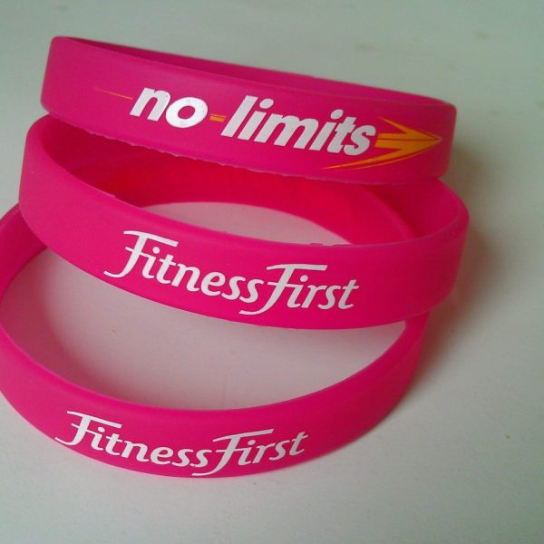 wristbands message for logo and company brand as promotional gift