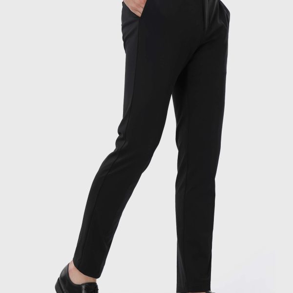 Black Gem Stretch Cotton Dress Pants