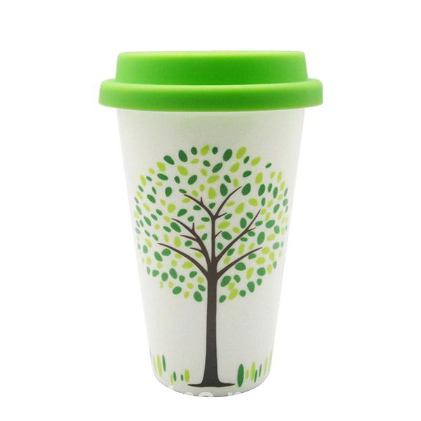 Classic Double-Layer Ceramic Cup | Ceramic Cup | Customized Advertising Cup