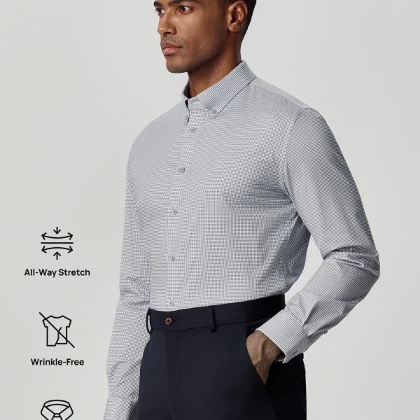 Sky City Plaid Luxury Soft Stretch Shirt