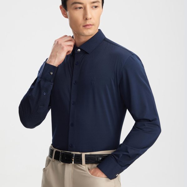 Starry Sky Blue Stretch Shirt