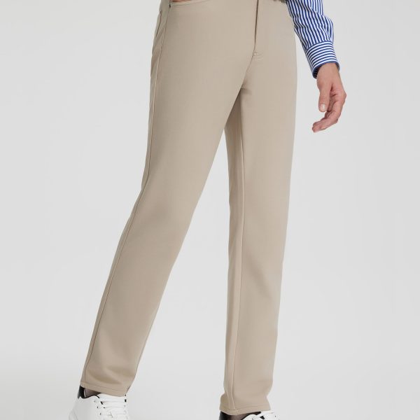 Desert Khaki Stretch Casual Pants