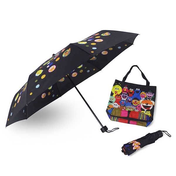 Three-Fold Manual Umbrella and Environmentally Friendly Bag Umbrella Cover | Umbrella Gifts | Customized Outdoor Gifts