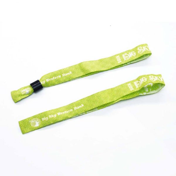Cheap Eco Friendly Branded Adjustable Party Festival Events Sublimation Printable Cloth Woven Fabric Custom Wristbands