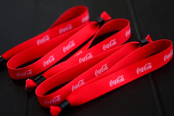 Logo Cloth Event Fabric Bracelet Wristband, Disposable Custom Woven Fabric Wristbands Festival