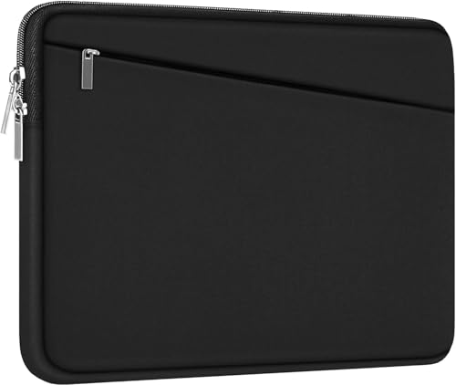 15.6 inch Laptop Sleeve. Durable Computer Carrying Bag Protective Case Briefcase Handbag with Front Pocket. Slim Cover for 15-16 Inch HP. Dell. Lenovo. Asus. Notebook. Black