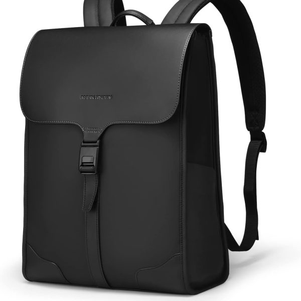 Slim Laptop Backpack for Men. 15.6 Inch Business Backpack with High Tech Magnetic Snap. Waterproof Fashion Casual Backpack Ideal for Working. Daily Life