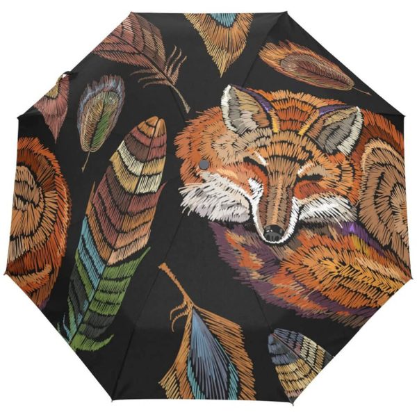 Custom Fox Print Umbrella