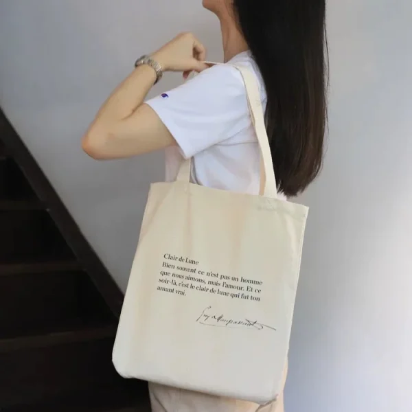 Minimalist Canvas Tote Bags – Custom Logo Printing in Bulk