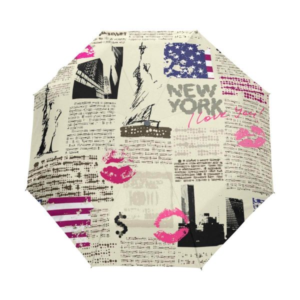 Custom Newspaper Print Umbrella