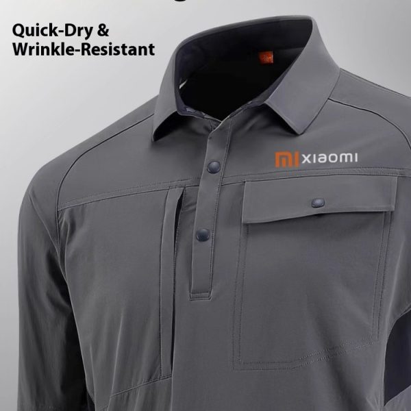 Summer thin quick-drying overalls, men's clothing, corporate engineering uniforms, auto repair workshops, factory uniforms, short-sleeved overalls, T-shirt customization