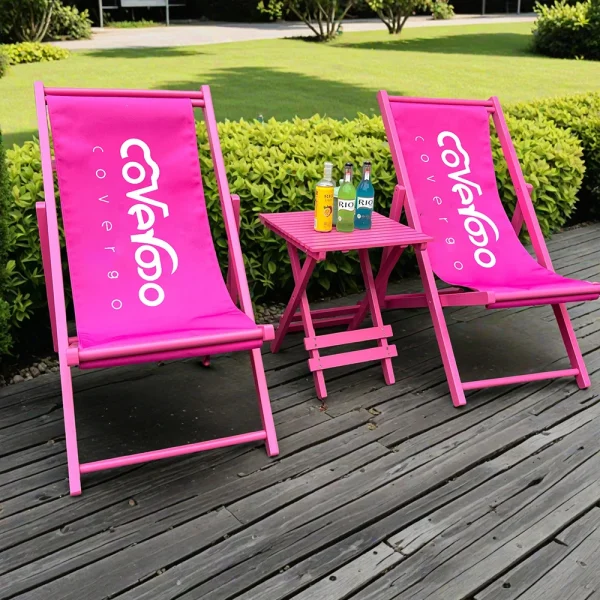 2025 Wholesale Factory Foldable Wooden Lounge Folding Reclining Beach Sea Chair for Camping