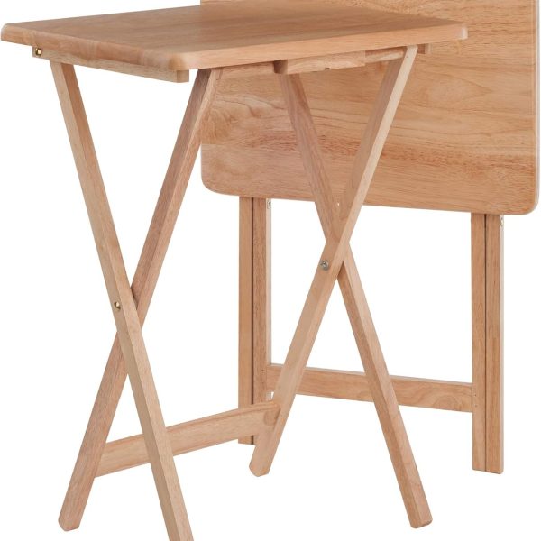 Factory Wholesale Customized Rectangular Folding Wooden Table Modern Wood Bending Design Widely Used for Storage