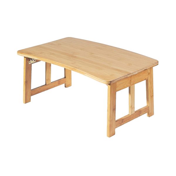 New Arrival Curved Laptop Bed Desk Foldable Bamboo Bed Tray Table Portable Computer Desk Lap Desk for Laptop Home Office