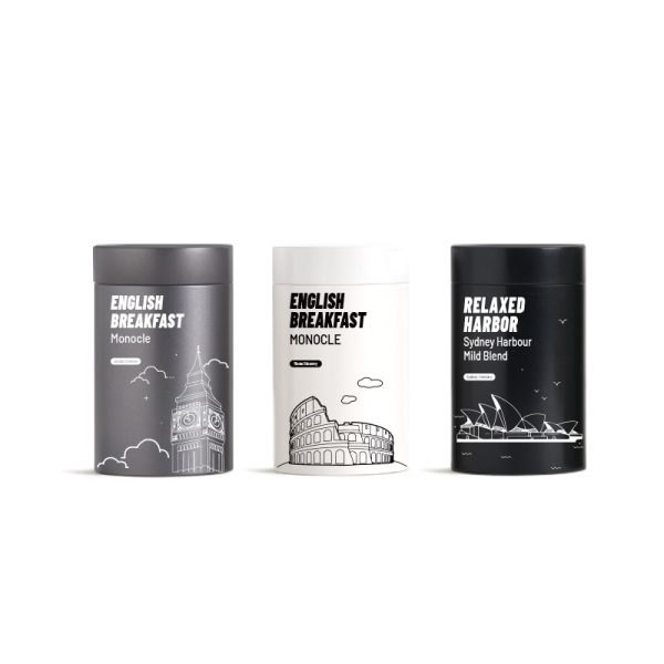 Airtight Coffee Tea Tins Canister With Valve Seal Round Coffee Can Tin