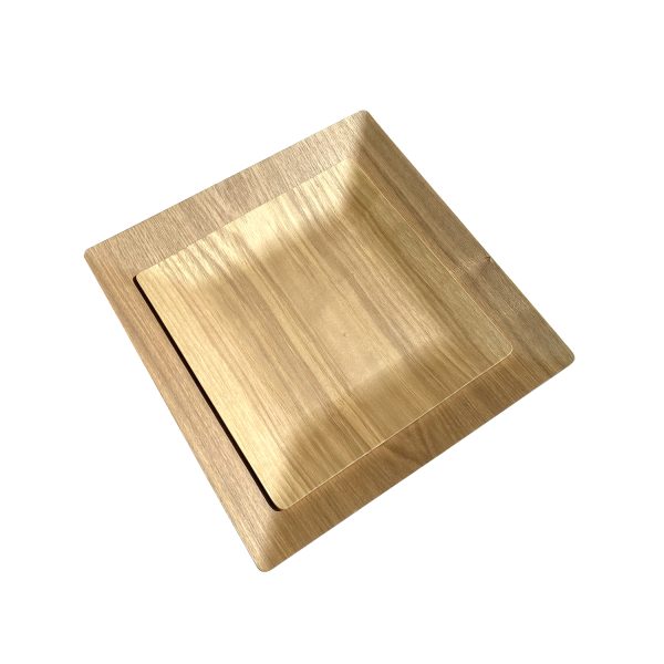 OEM Factory Premium Willow Wood Serving Trays for Hotel Restaurant Customized Lacquer Catering Plate Kitchen Living Room Desk