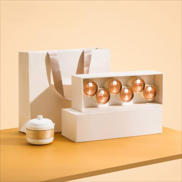 Damping Design Rectangle White Empty Boxes Custom Logo Premium Luxury Cardboard Paper Gift Packaging Boxes