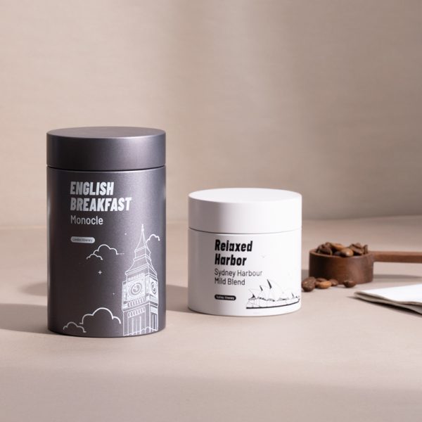 Airtight Coffee Tea Tins Canister With Valve Seal Round Coffee Can Tin Metal Round Tin Cans