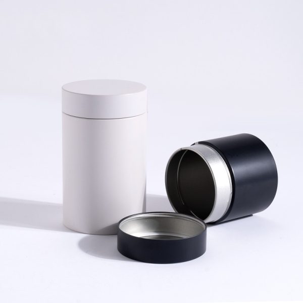 Small Round Tin Cans Metal Airtight Tins Food Grade Canister for Powder