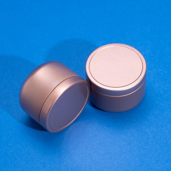 Tinplate Candle Tin 50ml Round Candle Containers Cosmetic Jars Oil Cream Pot Empty Aromatherapy Sealed Metal Can
