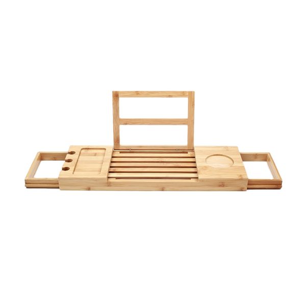 Extendable Side Bath Tub Tray Luxury Bamboo Bathtub Caddy Bathroom Caddy Tray With Phone Holder Switch Stand Wine Glass Holder