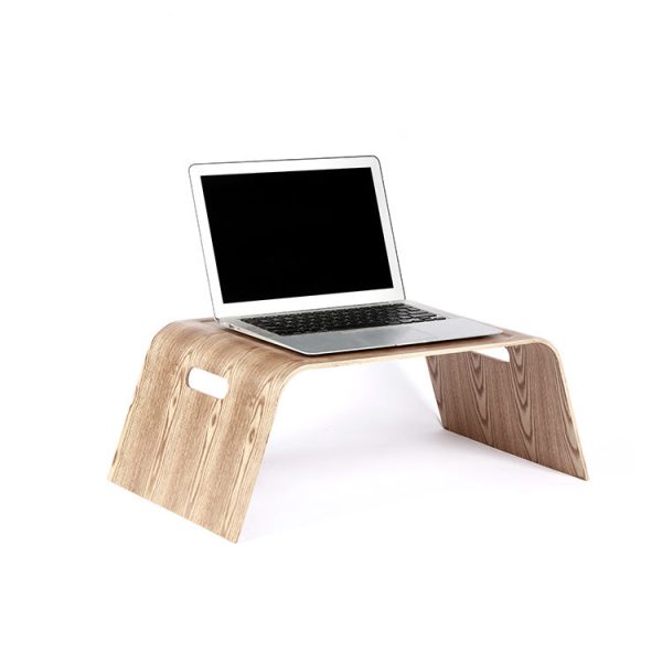 High Quality Willow Wooden Standing Desk Laptop Computer Monitor Holder Easy Installation Storage Type