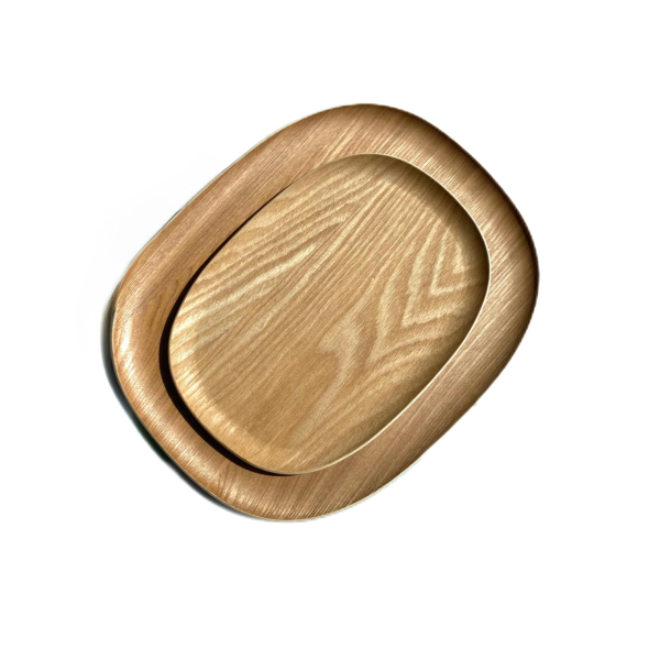 Factory Outlet High Quality Simple Style Dishes Wooden Serving Tray Dried Fruit Willow Plate Snack Plate Dish Dinnerware