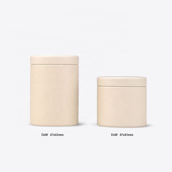 Custom Logo Round Food Grade 30g Matcha Powder Tea Caddy Metal Tin Can