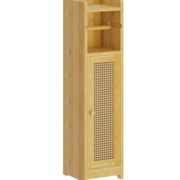 Customizable 2-Drawer Freestanding Bamboo Locker Durable Home Shelves for Bedroom Living Room Bathroom Popular Organizer Cabinet