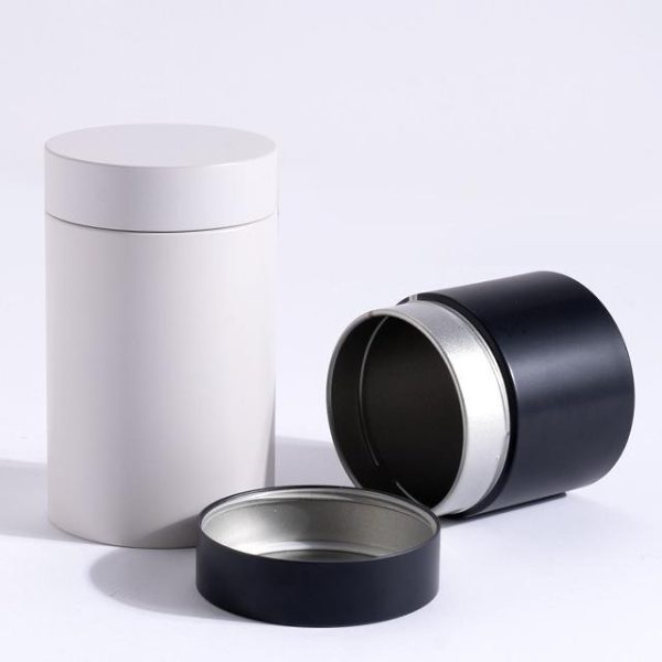 Small Round Tin Cans Metal Airtight Tins Food Grade Canister for Powder