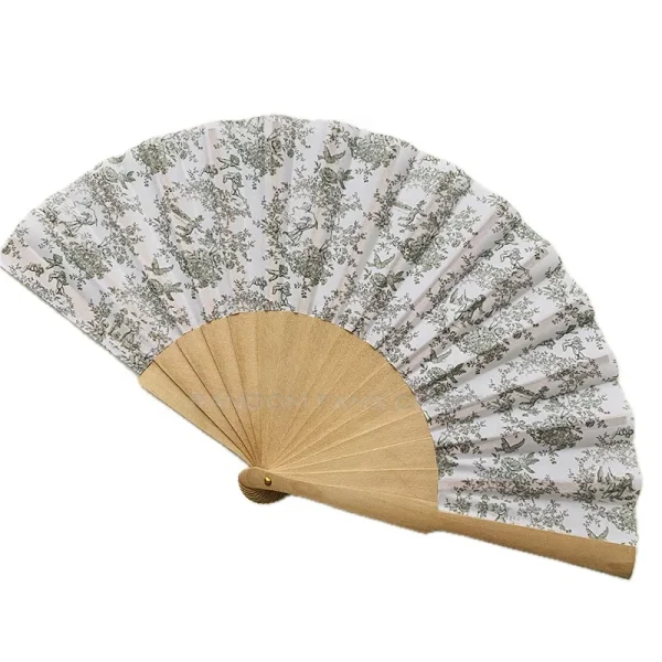 Chinese Customized Wood Hand Fan With Bride and Groom's Name and Date Wedding Favors