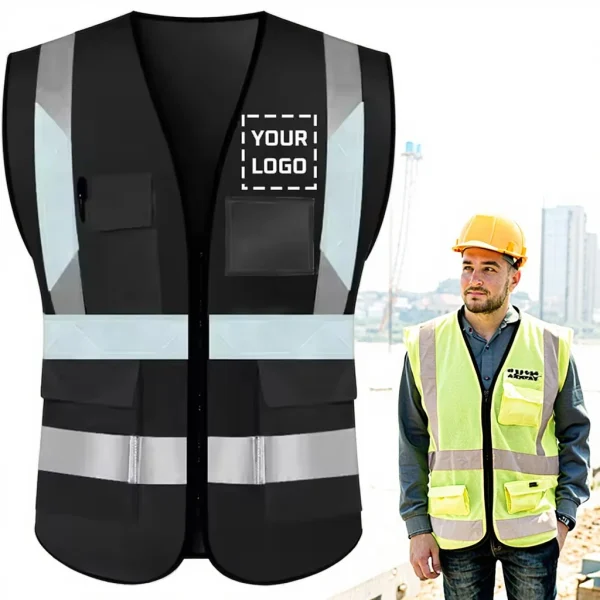 High Visibility Reflective Safety Vests Construction Clothing Safety Clothing High Visibility Industrial Safety Vests