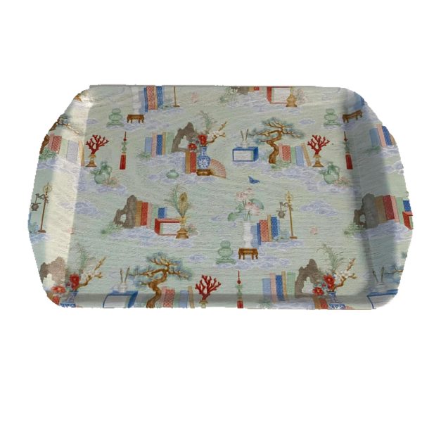 Customised Colour Sprayed Trays Serving Tray Durable Bent Wooden Dinnerware Heat Resistant Lacquer for Kitchen Desk Living