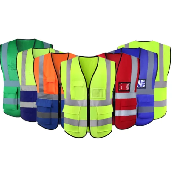 Factory Wholesale Safety Vest Reflective  Clothing Without Sleeves Worker Reflective Vest with logo