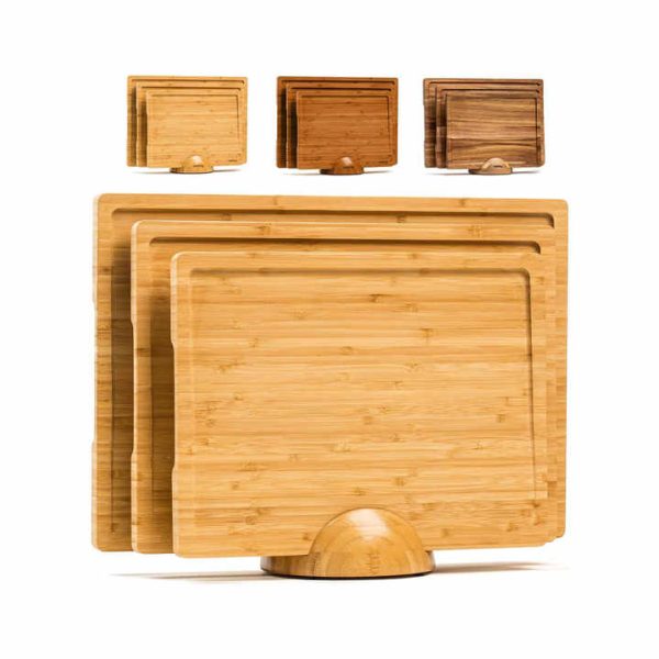 Bamboo Cutting Board Set with Holder Cutting Board Bamboo Wood Cutting Board Set for Kitchen