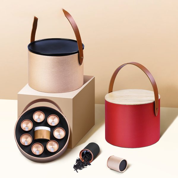 Newest Recycled Round Cardboard Paper Tubes Packaging Portable Gift/Cake Box