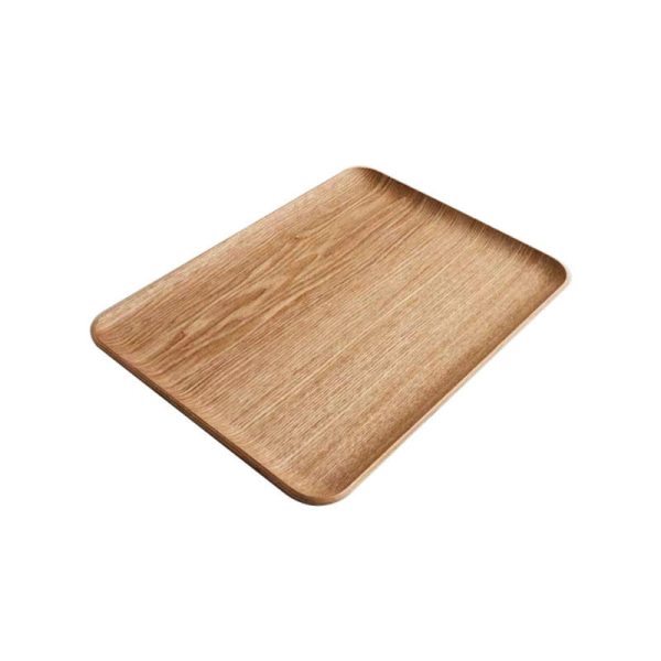 Custom Flower Print Rolling Tray Set Food Wooden Breakfast Serving Tray for Cafe Dinnerware Kitchen Accessories
