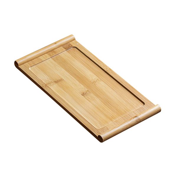Eco-Friendly Japanese Style Book Scroll Coffee Serving Tray Dinner Plates Rectangular Bamboo Serving Tea Tray Dinnerware